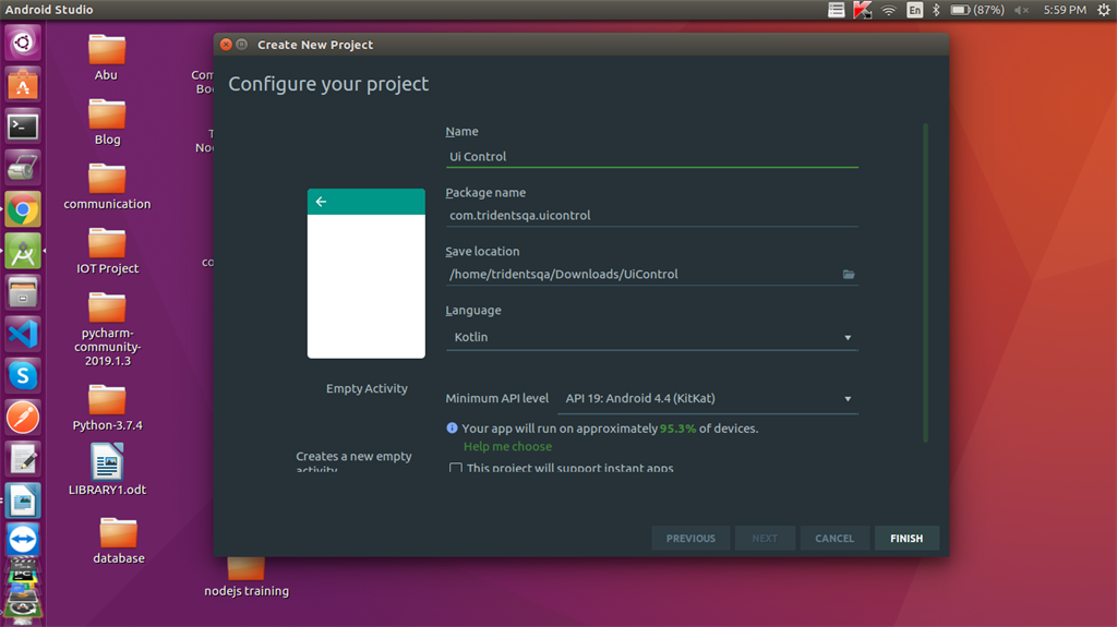 How We Can Pass UI Controls From One Activity To Another Using Kotlin In Android Studio